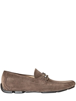 SALVATORE FERRAGAMO - WILDLEDER HORSEBITE HALBSCHUHE
