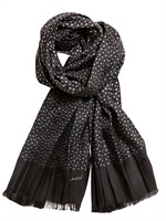 LANVIN - PRINTED TWILL SILK SCARF