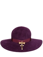 BORSALINO PER LUISA VIA ROMA - LIMITED EDITION DELFINA DELETTREZ HAT - PURPLE