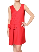RED VALENTINO - GRANIT KOMPAKT STRETCH MASCHEN KLEID