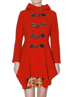 VIVIENNE WESTWOOD ANGLOMANIA - CAPPOTTO IN PANNO DI LANA CON CAPPUCCIO