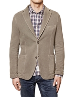 BE FOR MILANO - STRETCH COTTON FLEECE JACKET