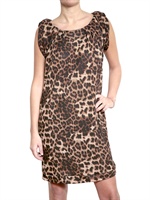 STEFFEN SCHRAUT - LEOPARD DRUCK CREPE TUNIC KLEID