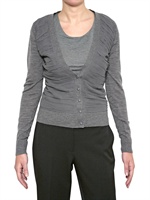 STEFFEN SCHRAUT - WOOL KNIT AND CHIFFON SWEATER