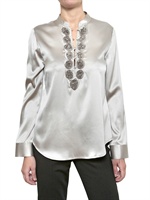 STEFFEN SCHRAUT - SATIN EMBROIDERD SHIRT