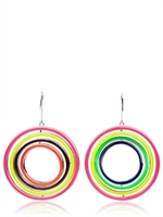 DELFINA DELETTREZ - ORECCHINI FLUORESCENTI TOURBILLON