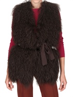 MAURIZIO PECORARO - MONGOLIAN FUR AND WOOL VEST FUR COAT