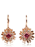 BLISS ROSE - MARGUERITE OHRRINGE - ROSA/GOLD