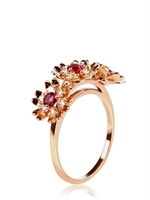 BLISS ROSE - MARGUERITE RING - ROSA/GOLD