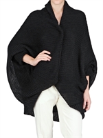 CHICCA LUALDI BEEQUEEN - MOHAIR KNIT CAPE SWEATER