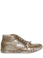 BRYAN BLAKE - SNEAKERS DI PELLE METALLICA - ORO