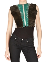 STEFANO DE LELLIS - STUDDED BEAVER AND PYTHON VEST