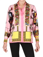 VERSACE - ICONIC BAROCCO PRINT SILK TWILL SHIRT