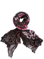 813 - MODAL AND CASHMERE HEARTS SCARF