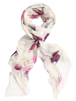 813 - MODAL AND CASHMERE ROSES SCARF