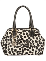 DESMO - PRINTED PONYSKIN TOP HANDLE