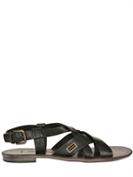 DOLCE & GABBANA - MARTINEZ DOUBLE CRISS CROSS LEAT SANDALS
