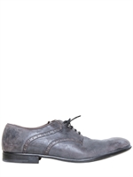 DOLCE & GABBANA - PAUL NEWMAN WASHED LEDER  SCHNÜRSCHUHE