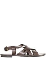 DOLCE & GABBANA - MARTINEZ DOUBLE CRISS CROSS LEAT SANDALS