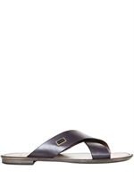 DOLCE & GABBANA - MARTINEZ CROSS OVER LEATHER SANDALS