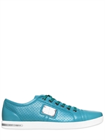 DOLCE & GABBANA - UK  LOGO PLAQUET PERFORATED SNEAKERS