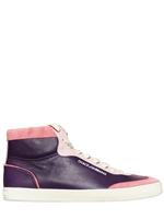 DOLCE & GABBANA - BELGIO LEATHER AND CRUST HIGH SNEAKERS
