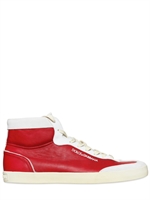 DOLCE & GABBANA - BELGIO LEATHER AND CRUST HIGH SNEAKERS