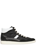 DOLCE & GABBANA - GUATEMALA NYLON LEATHER HIGH SNEAKERS