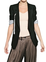 ANN DEMEULEMEESTER - SEERSUCKER VISKOSE JACKE