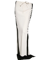 ANN DEMEULEMEESTER - SATIN BAND VISKOSE DRILL ROCK