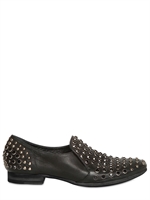 STRATEGIA - 20MM LEATHER STUDS & STRASS LOAFERS