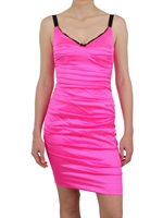 DOLCE & GABBANA - STRETCH SILK SATIN DRESS - PINK