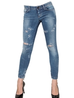 DOLCE & GABBANA - POP DESTROYED DENIM JEANS