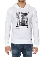 DOLCE & GABBANA - FELPA IN JERSEY CON CAPPUCCIO STAMPA MARILYN MONRO