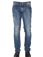 DOLCE & GABBANA - JEANS IN DENIM GOLD FIT 19CM - BLU