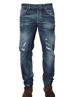 DOLCE & GABBANA - 19CM DISTRESSED DENIM GOLD FI JEANS
