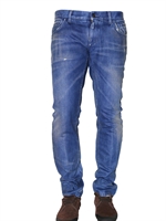 DOLCE & GABBANA - 19CM DISTRESSED DENIM GOLD FI JEANS