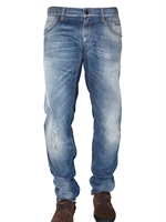 DOLCE & GABBANA - 18CM PAINTED WASHED DENIM 12 JEANS
