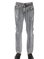 DOLCE & GABBANA - 19CM DISTRESSED DENIM GOLD FI JEANS