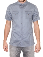 DOLCE & GABBANA - CHAMBRAY BAUMWOLL KURZÄRMELIGES HEMD