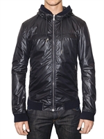 DOLCE & GABBANA - GIACCA SPORTIVA IN NYLON TRAFORATO CON CAPPUCCIO