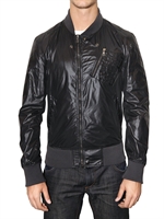 DOLCE & GABBANA - GIACCA SPORTIVA IN NYLON LUCIDO CON TASCA