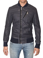 DOLCE & GABBANA - OVERDYED PINSTRIPED NYLON SPORT JACKET