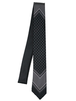 DOLCE & GABBANA - FOULARD PRINT TIE - BLACK