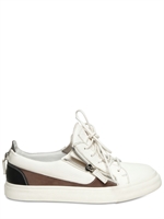 GIUSEPPE ZANOTTI - LEDER & WILDLEDER ZIP SNEAKERS