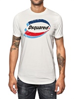 DSQUARED - COTTON JERSEY PRINTED LOGO T-SHIRT