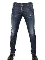 DSQUARED - 19CM DESTROYED DENIM SLIM FIT JEANS