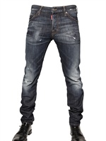 DSQUARED - 16,5CM BRUSHED DENIM COOL GUY JEANS