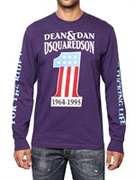 DSQUARED - DEAN & DAN LONG SLEEVE JERSEY T-SHIRT