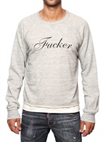 DSQUARED - MELANGE COTTON FLEECE SWEATSHIRT